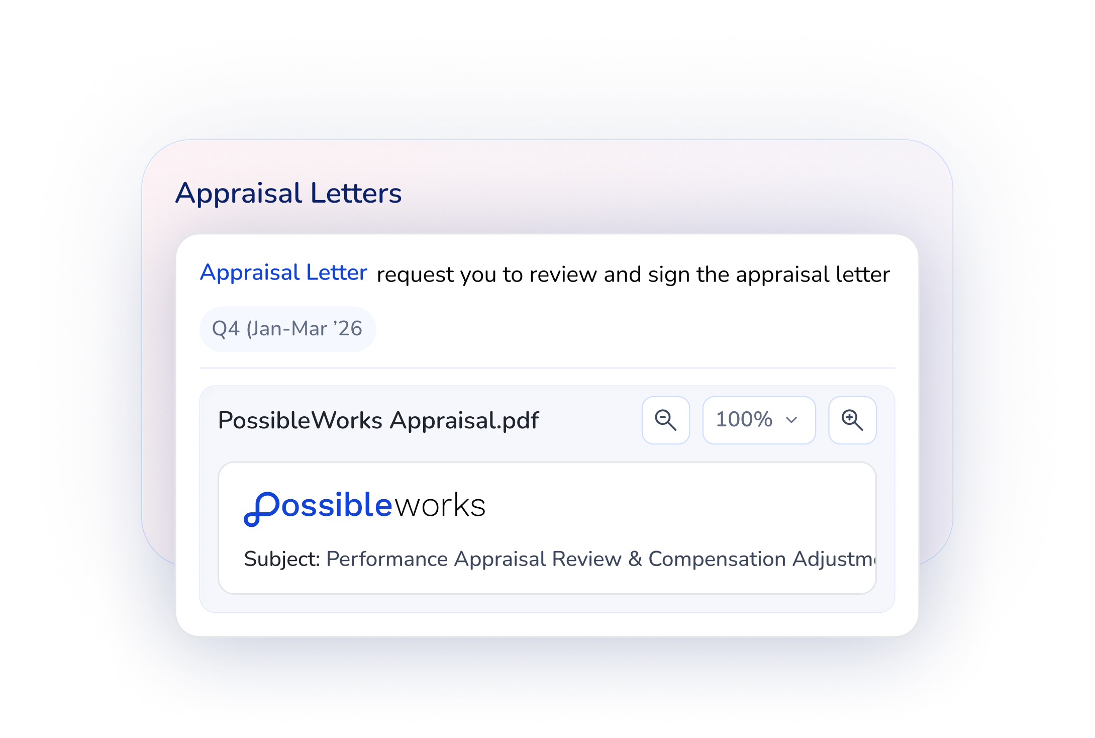 Appraisal Letters